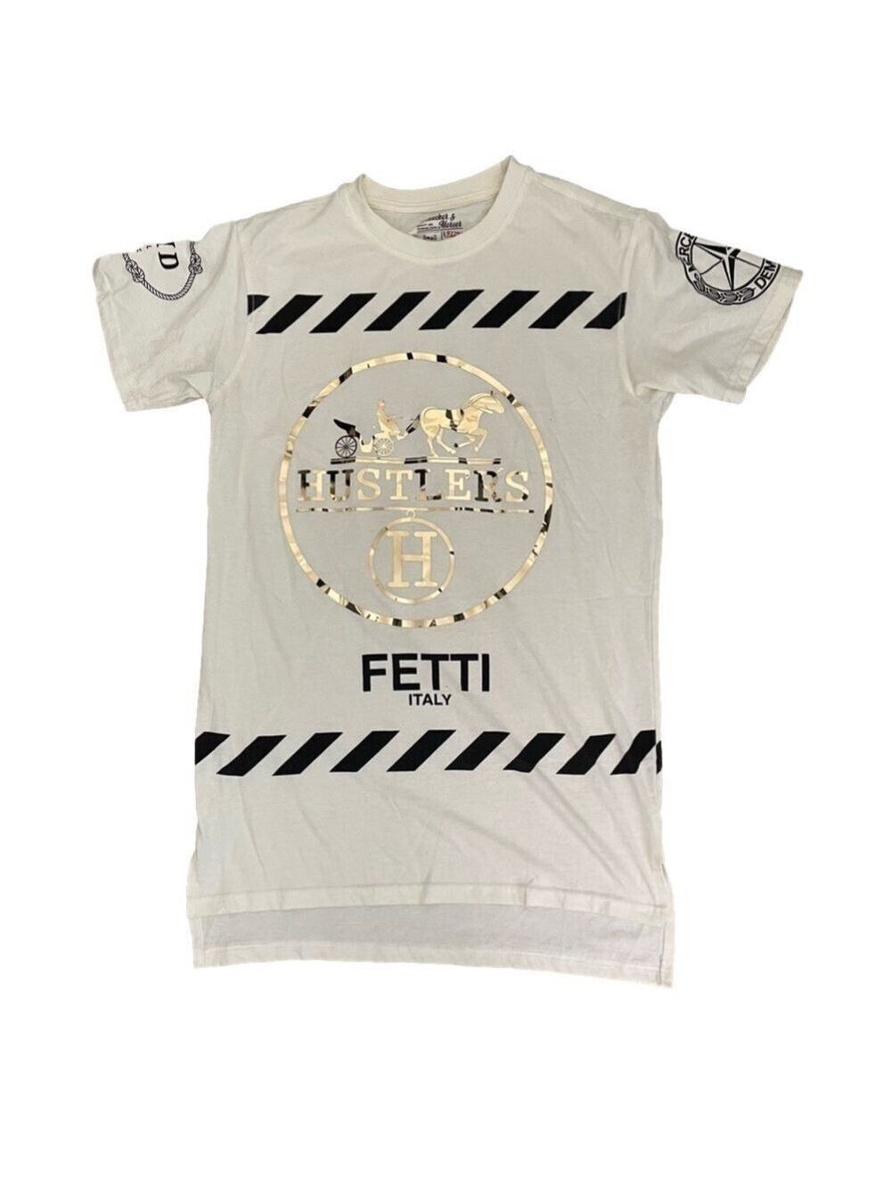 Men’s Bleecker’s & Mereer Off White Hustlers T-Shirt Size Small!